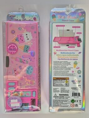Pink Multifunction Kids Pencil Case